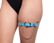 Baby blue leg garter