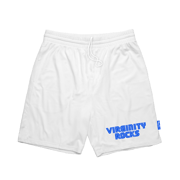 Virginity Rocks Game White Mesh Shorts