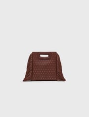 Leather M mini bag with studs