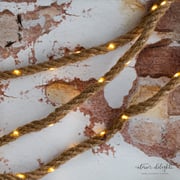 Solar Jute Garden Rope with Lights