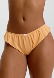 azure flounce bikini bottom
