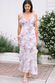 Melissa Ruffled Maxi Dress