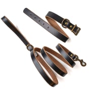 Matching Dog Collar & Leash Bundle - Black