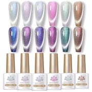 6 Colors Cat Magnetic Gel Polish Set Auroras Snowlight 7ml