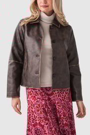 All Row Faux Leather Jacket