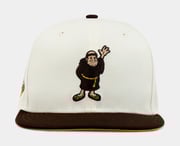 Shoe Palace Exclusive San Diego Padres at the Park 59Fifty Mens Fitted Hat (White/Brown)