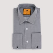 The Dakota | Classic Collar | French Cuff | French Placket | Black