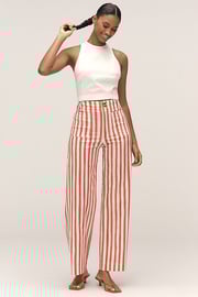 The Nephthys Illustrated! Colette Crop Wide-Leg Pants by Maeve