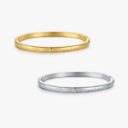Hibiscus Stacker Cuff Bangle Bracelet