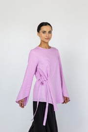 Tie Front Top Lilac