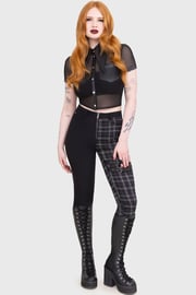 Tartan Riot Trousers [GREY]