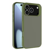 Ốp lưng điện thoại iPhone 17 Pro Max Kalebol Frosted PC Hybrid TPU (Xanh lá đậm)