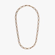 14k Yellow Gold Knuckle Bold Chain Necklace