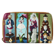 Haunted Mansion Stretching Room Portraits Glow Zip Around Wallet