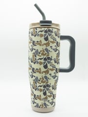 Simply Southern Preppy Patterns Tumbler 40 oz Cup With Straw