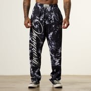 Vanquish x JBeast Black Marble Bodybuilding Baggy Pants