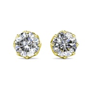Eden 18k White Gold Plated Crystal Stud Earrings with Swarovski Crystal