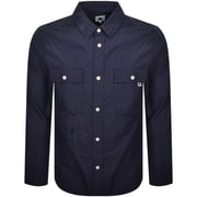 Pretty Green Brentwood Long Sleeved Shirt Navy