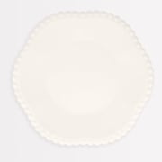 Cream Dot Edged Flower Compostable Dinner Plates (x 8)