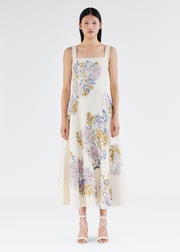 bella dress in cotton tweed