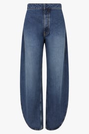 Petal Round Fit Dart Jeans | Washed Blue