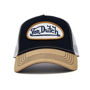 Navy with Tan Trucker