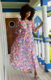 Ophelia Chiffon Maxi Dress