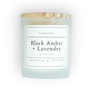 Black Amber + Lavender Small Batch Poured Candle