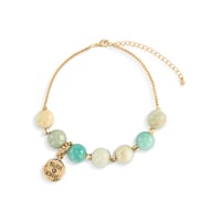 7 Days Tracker Bracelet - Turquoise and Gold