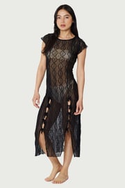 Mariposa Lace Midi Dress in Night