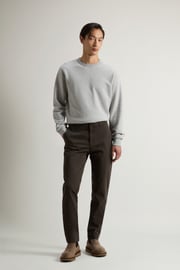 Garment-Dyed Chino Pants in Stretch Cotton Twill - Men - Green