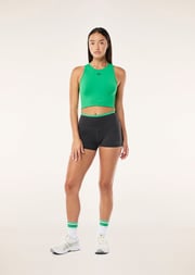 VITA 2.5" BIKE SHORT IN CAVIAR & KELLY GREEN
