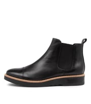 RAQUEL BLACK LEATHER BOOTS
