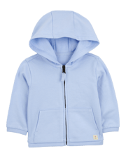 Baby Zip-Up French Terry Hoodie - Blue