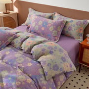 Elegant Floral Jacquard Cotton Gauze Bedding
