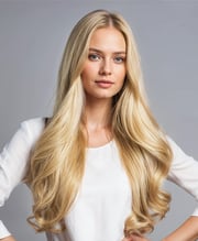 invisible clip-in hair extensions dirty blonde.