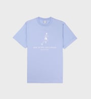 Live Longer T-Shirt - Periwinkle/White