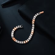 Nash Platinum And Rose Gold Bracelet
