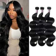 Ishow 100% Unprocessed Virgin Human Hair 15A Body Wave Premium Quality Bundles 1B Color Raw Human Hair Bundles