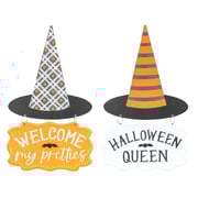 Metal Witch Hat Sign