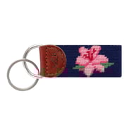 Monogrammed Azalea Key Fob (Dark Navy)