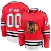 Men's Chicago Blackhawks Fanatics Red Home Breakaway Custom Jersey