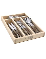 Laguiole By Jean Dubost Dark Horn Cutlery Set 24pc | David Jones