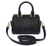 NANO Boston bag - Togo Leather - Black
