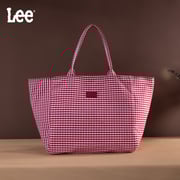 LEE64-001  LEE Plaid Cotton Tote/ Extra Large Tote