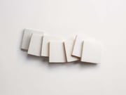 eastern elements | mochi white | square ~ 4"x4"x⅜"