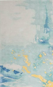 Nourison Prismatic PRS26 Seafoam Gold Area Rug