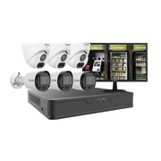 REVO ULTRA 4K Hybrid 8-Channel Surveillance System with 6 Cameras, 2TB Storage, 22’’ LED Monitor and Remote Access - Revo America