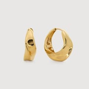 Gold Vermeil Nomade Medium Hoops