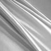 Silver Stretch Charmeuse Fabric